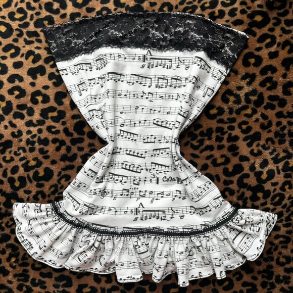 Musical note tube top - Picture 1 of 1